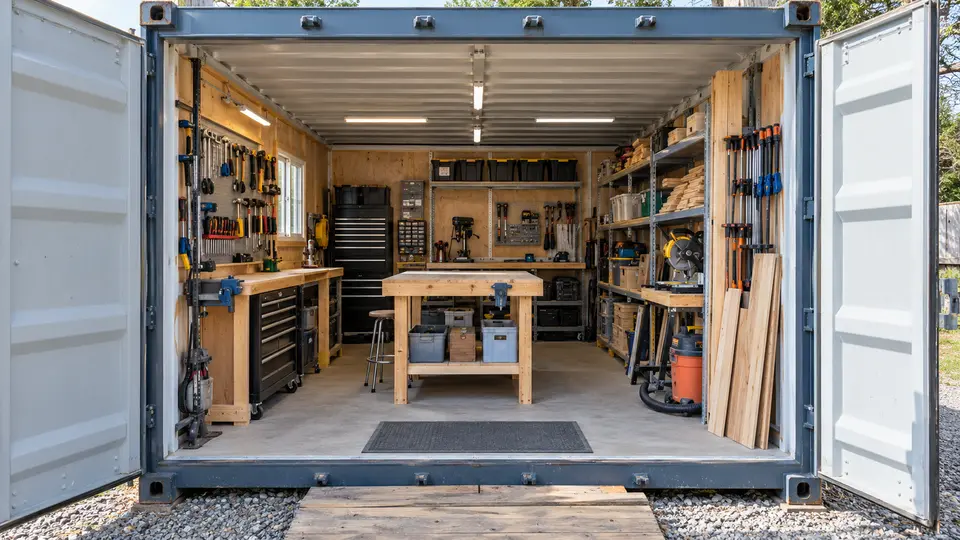 Container Workshop Ideas for Tools, Projects and Equipment